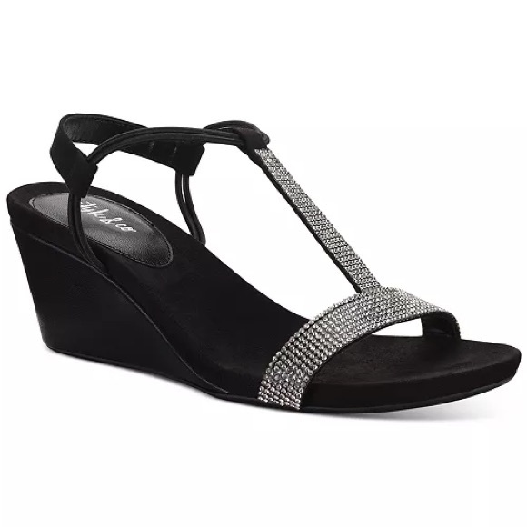 Style & Co. Shoes - STYLE & CO Mulan Embellished Wedge Sandals